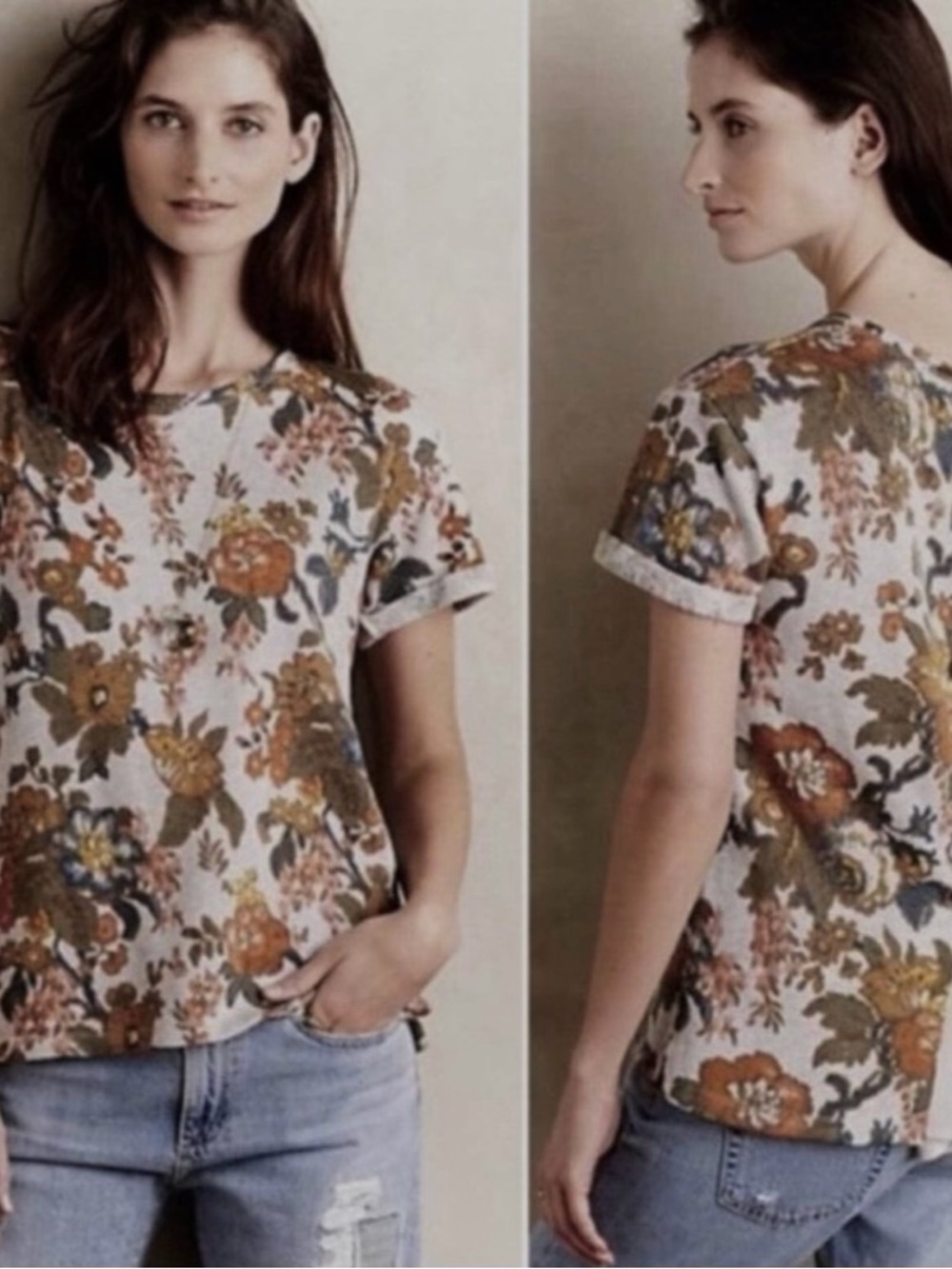 Anthropologie Saturday Sunday floral top